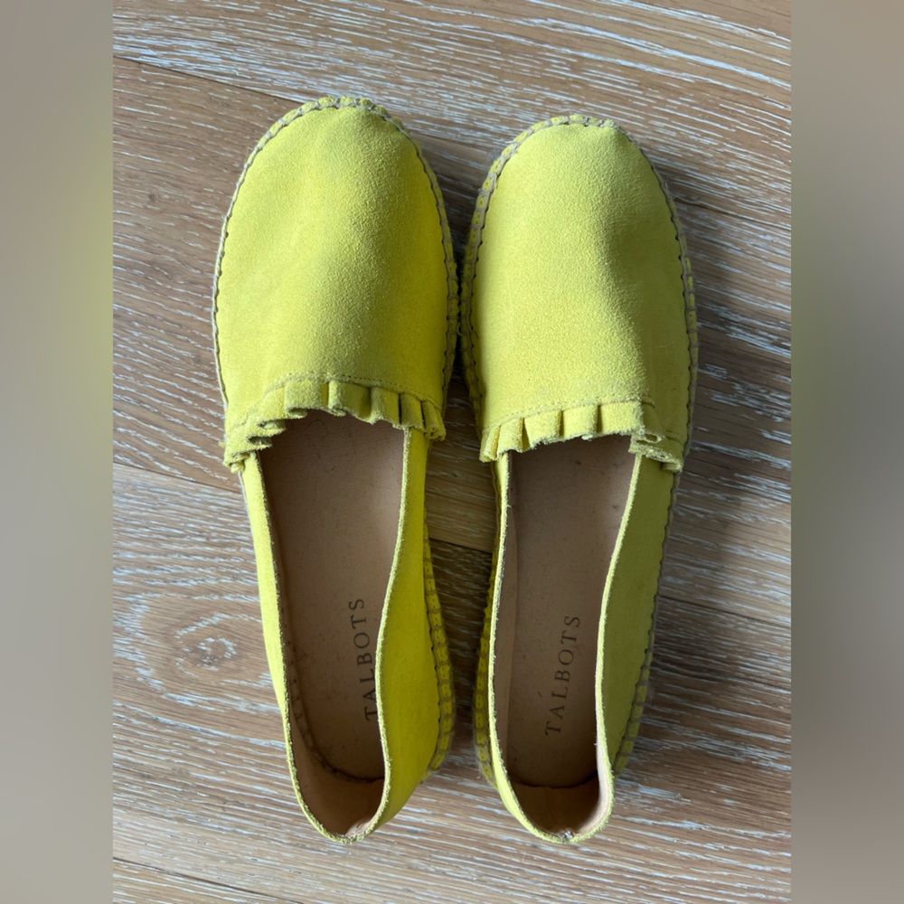 Talbots Sunny Yellow Espadrille Shoes